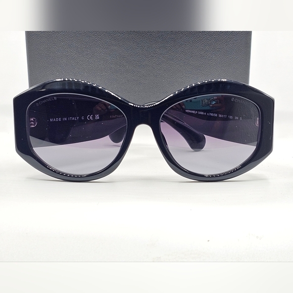 CHANEL .Black. Glasses : GREY CH5486 C760/S6 56-17Color (3) OVERSIZED - Picture 3 of 12